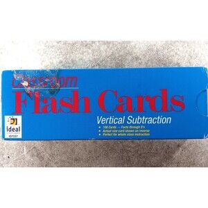 Flash Cards Veritcal Subtraction 100 Cards Facts Through 9's